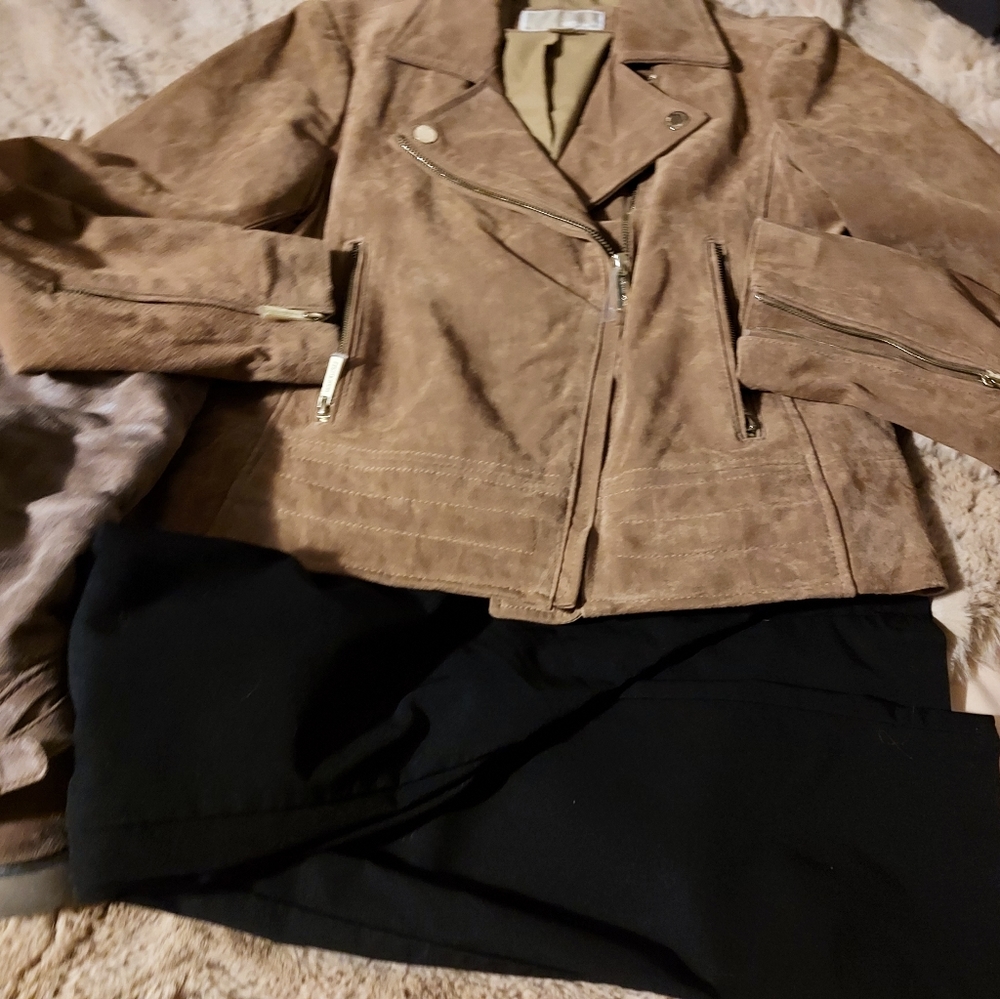 Michael kors leather jacket